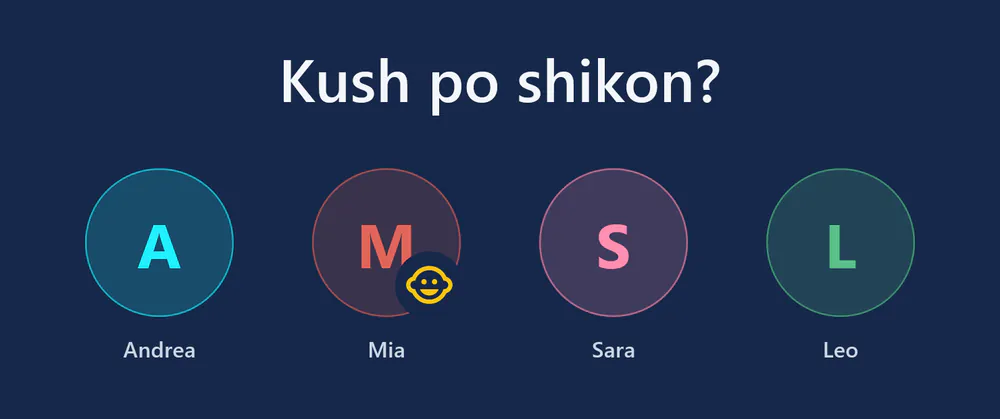 visiv në nisje: “Kush po shikon?” me katër profile – Andrea, Mia (profil për fëmijë), Sara dhe Leo.
